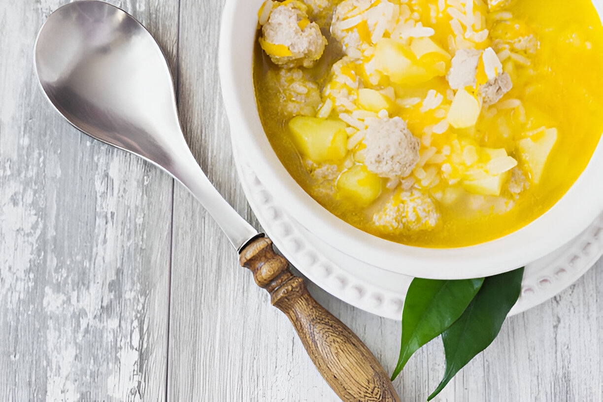 Lemony Chicken & Orzo Soup