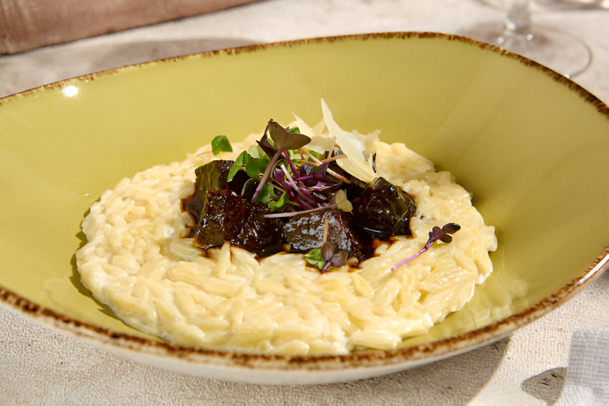 cheesy orzo