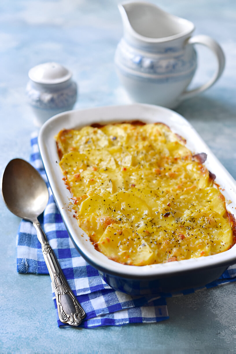 cheesy oven potatoes