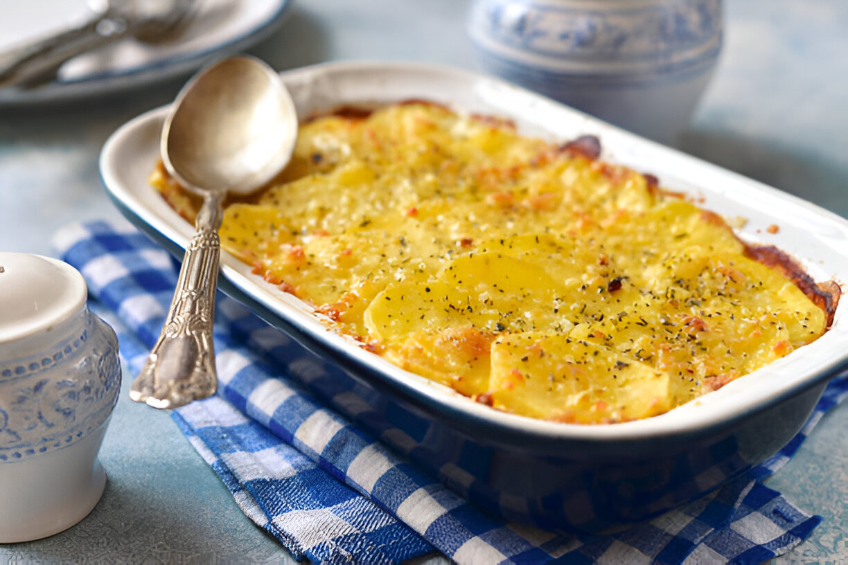 cheesy oven potatoes