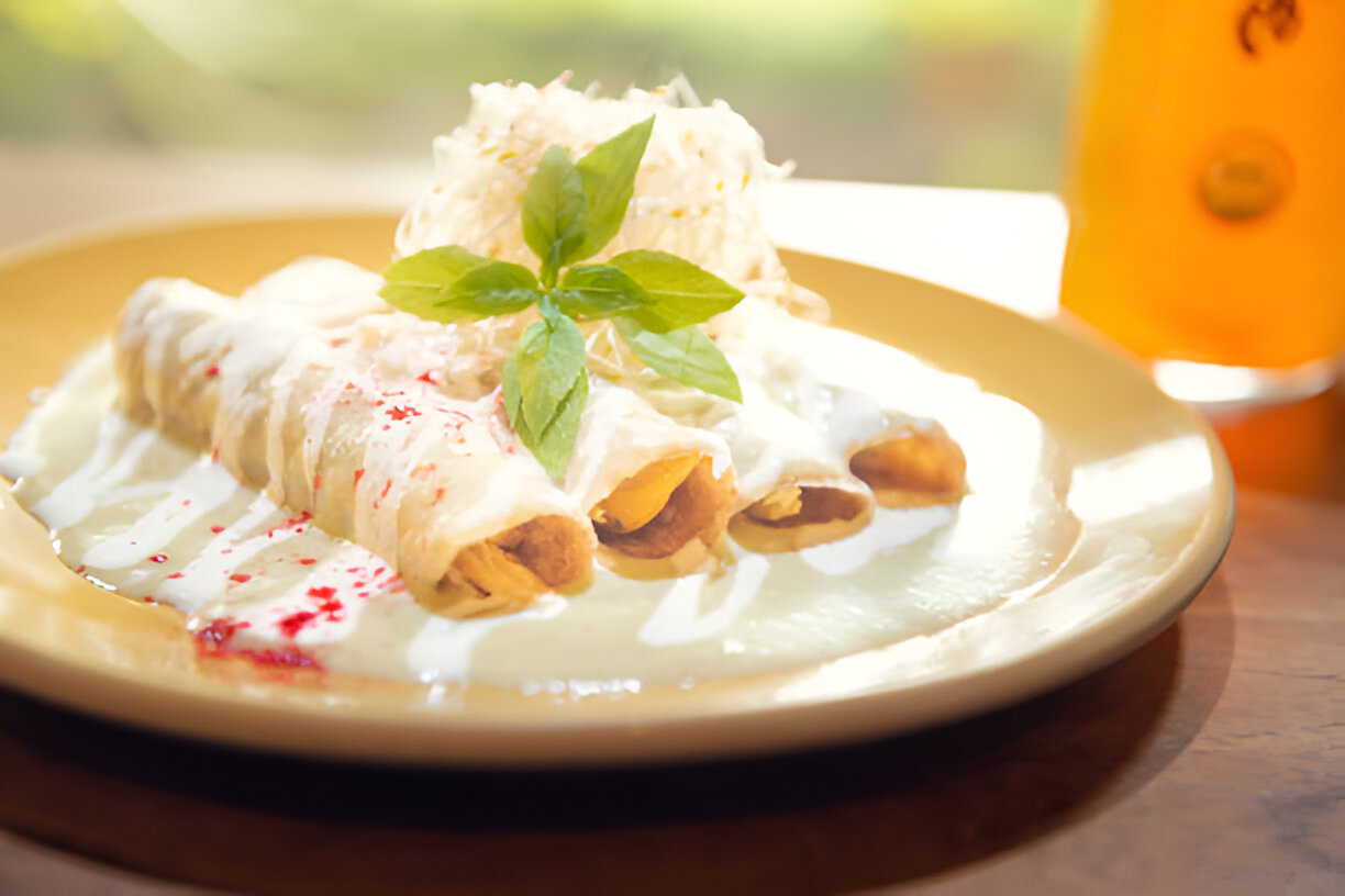 cheesy white chicken enchiladas