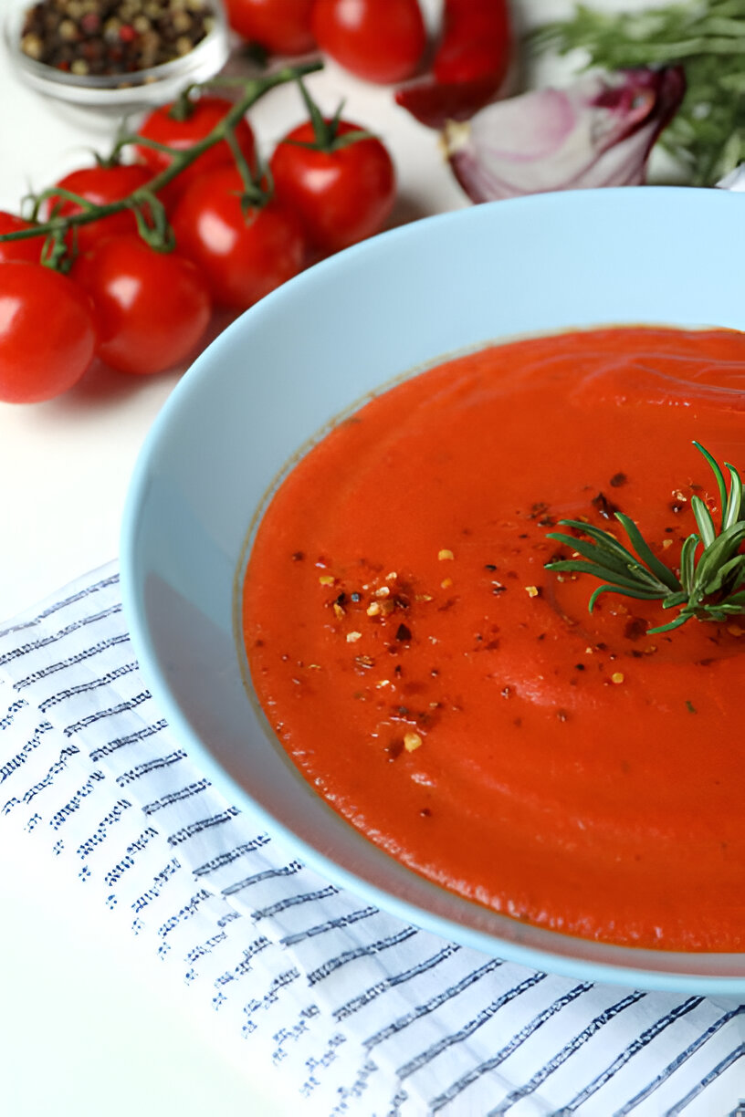 ROASTED TOMATO BASIL SOUP
