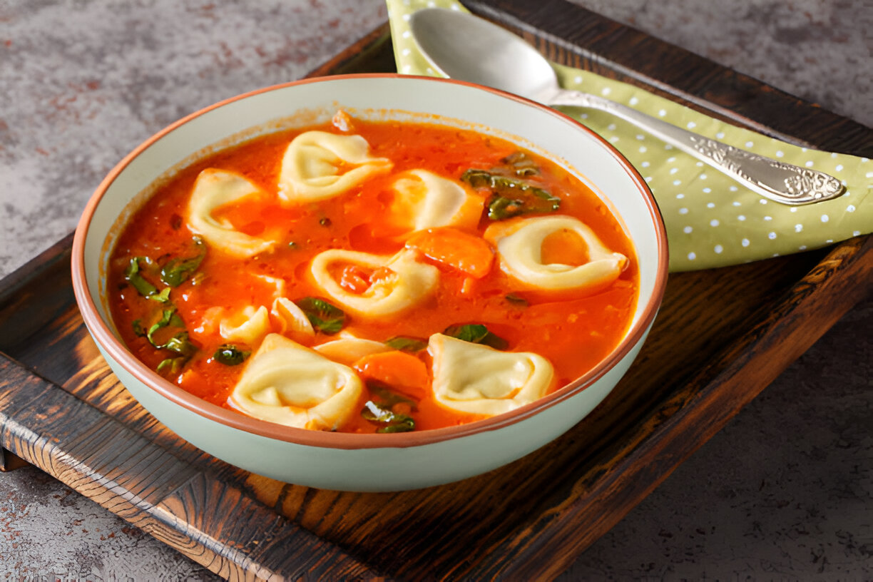 cheesy tortellini soup