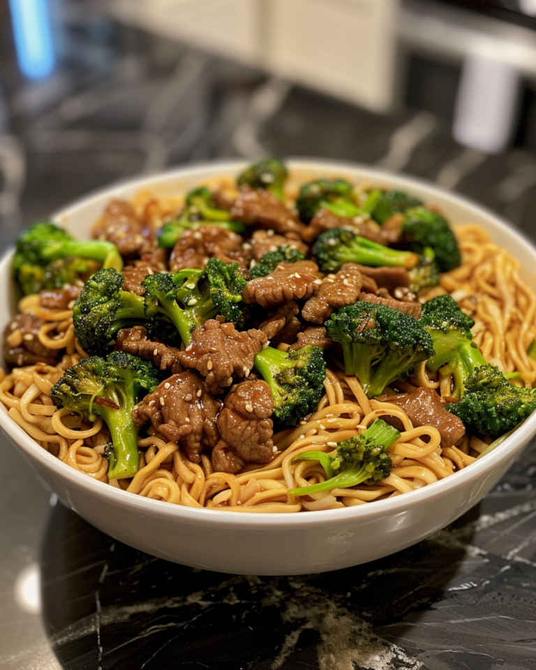 Chinese Crispy Beef Broccoli Noodles taken with iphone 15 pro max --iw 2 --ar 4:5 --v 6.0 --raw