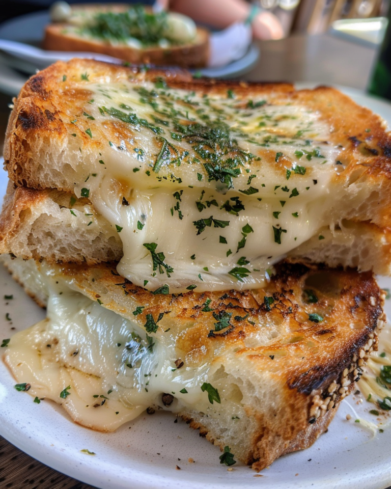 Garlic Bread Grilled Cheese taken with iphone 15 pro max --iw 2 --ar 4:5 --v 6.0 --raw
