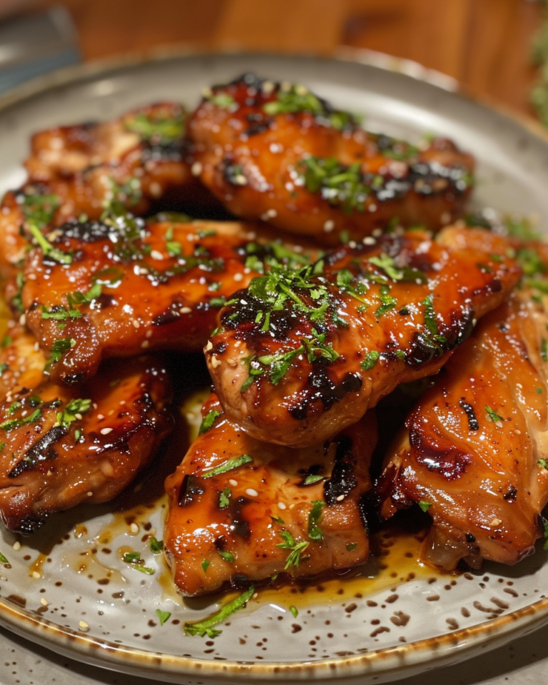 Honey Garlic Chicken taken with iphone 15 pro max --iw 2 --ar 4:5 --v 6.0 --raw