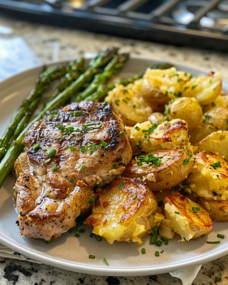 Pork Chops and Scalloped Potatoes taken with iphone 15 pro max --iw 2 --ar 4:5 --v 6.0 --raw